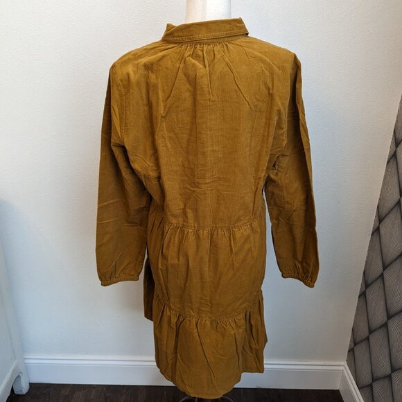 J.Crew Factory Corduroy Collared Mini Shirtdress - Picture 8 of 9